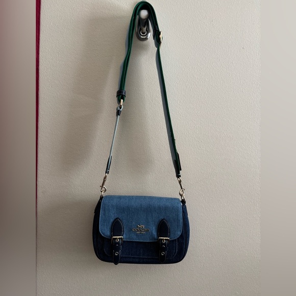 Coach Blue Denim Crossbody Bag - Picture 10 of 12